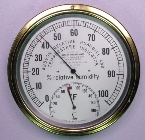 Brooklyn Thermometer Hygrometer - Analog Weather